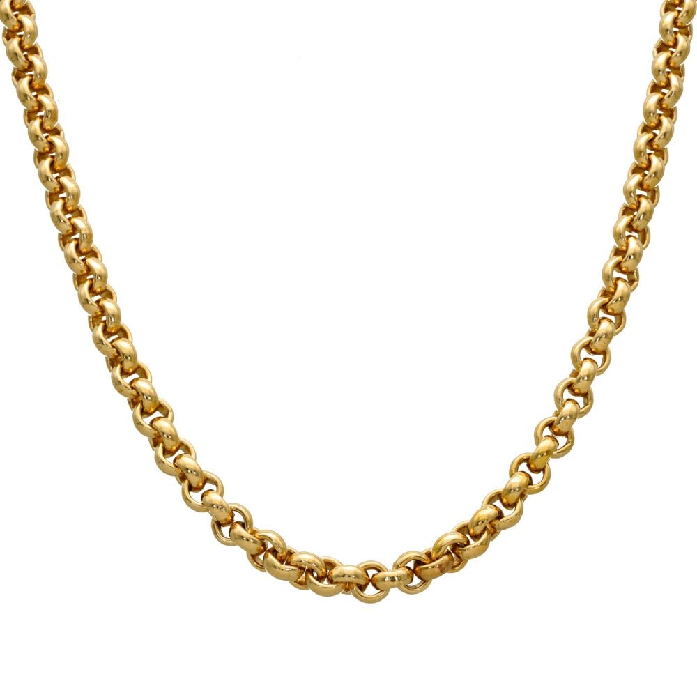 9ct Yellow Gold Heavy 24" Belcher Chain - 52.2g