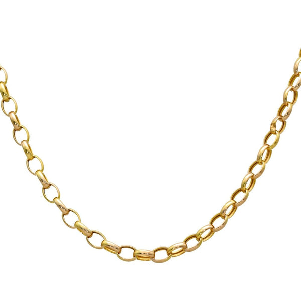 9ct Yellow Gold Hollow Belcher Chain - 31"