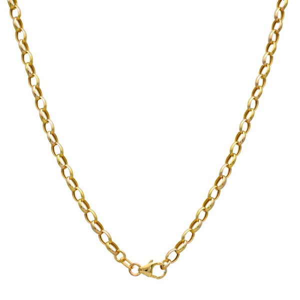 9ct Yellow Gold Hollow Belcher Chain - 31"