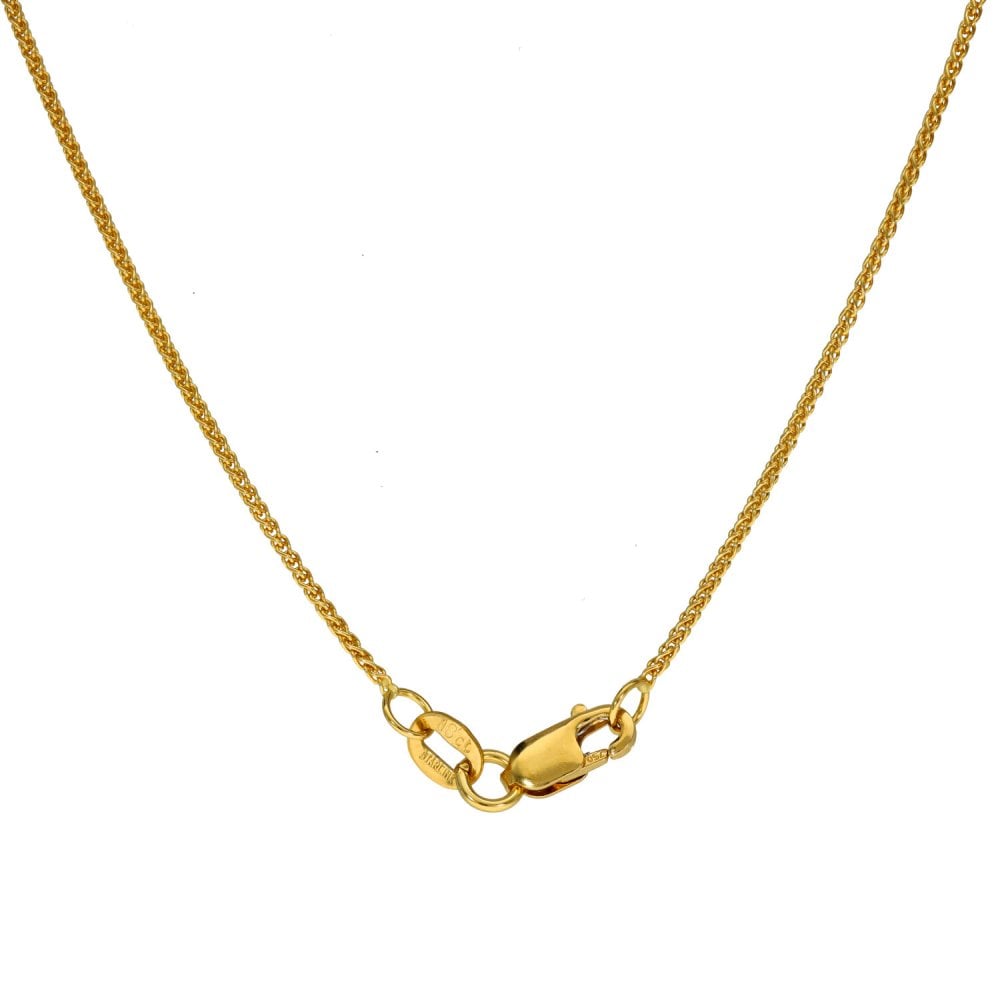 18ct Yellow Gold Diamond Solitaire Pendant & Necklace - 0.30ct
