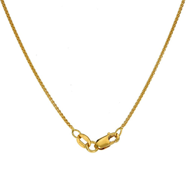 18ct Yellow Gold Diamond Solitaire Pendant & Necklace - 0.30ct