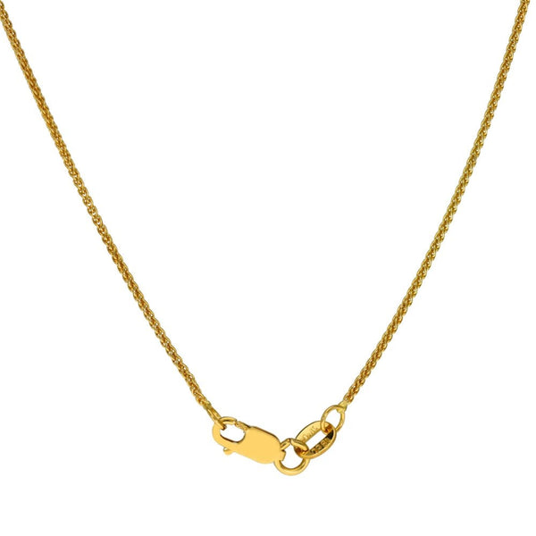 18ct Yellow Gold Diamond Solitaire Pendant & Chain - 18" -0.30ct