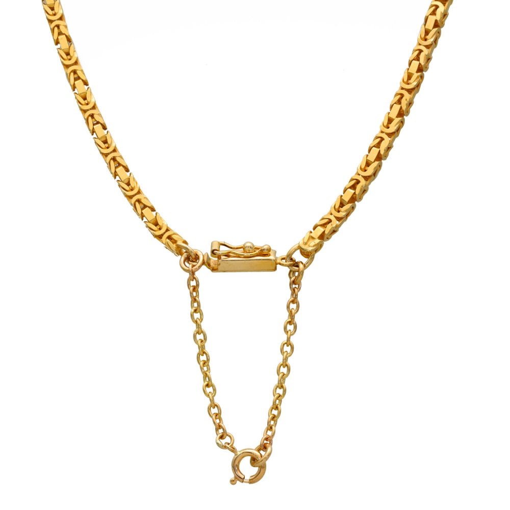 Ladies 9ct Gold Byzantine 36" Chain - 47.9g