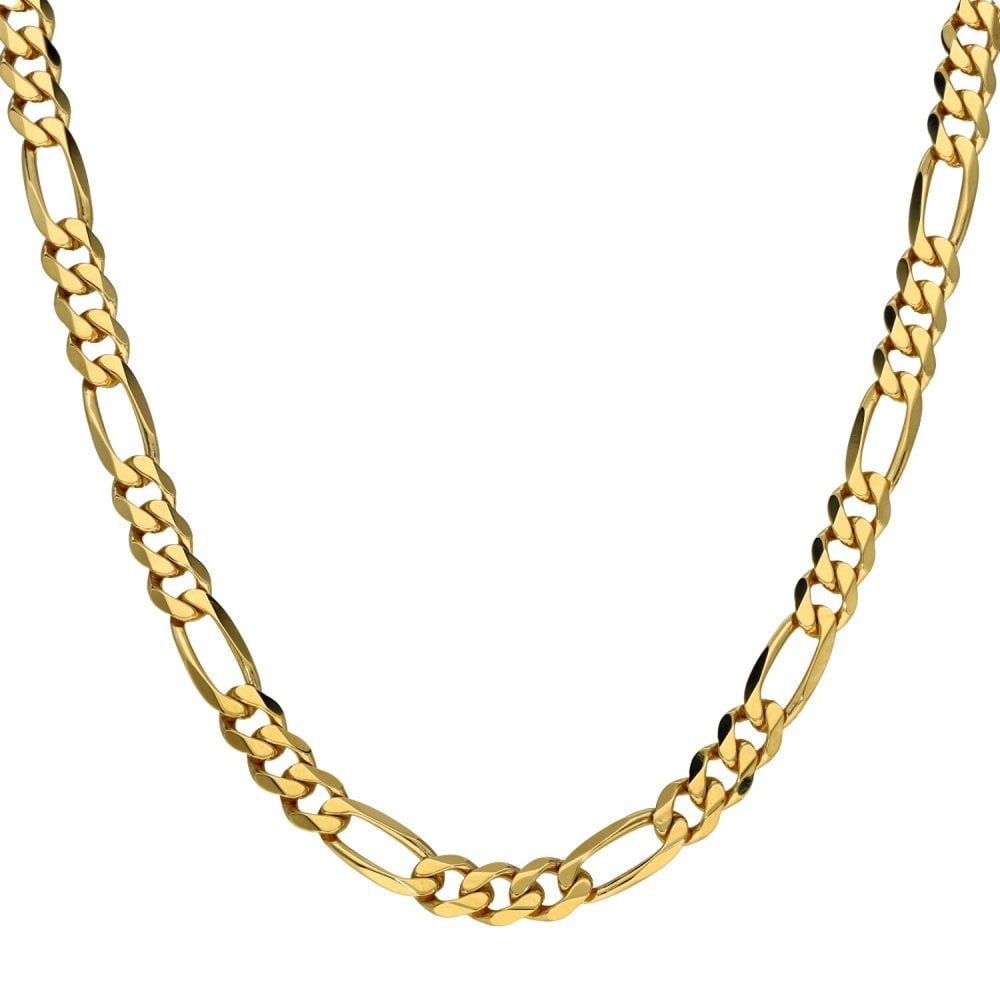 9ct Yellow Gold 20" Figaro Chain - 19.7g