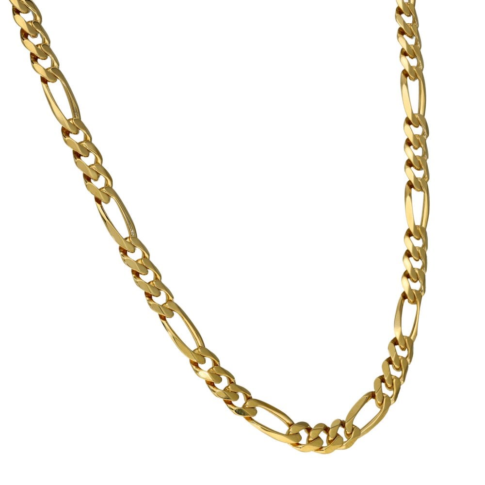9ct Yellow Gold 20" Figaro Chain - 19.7g
