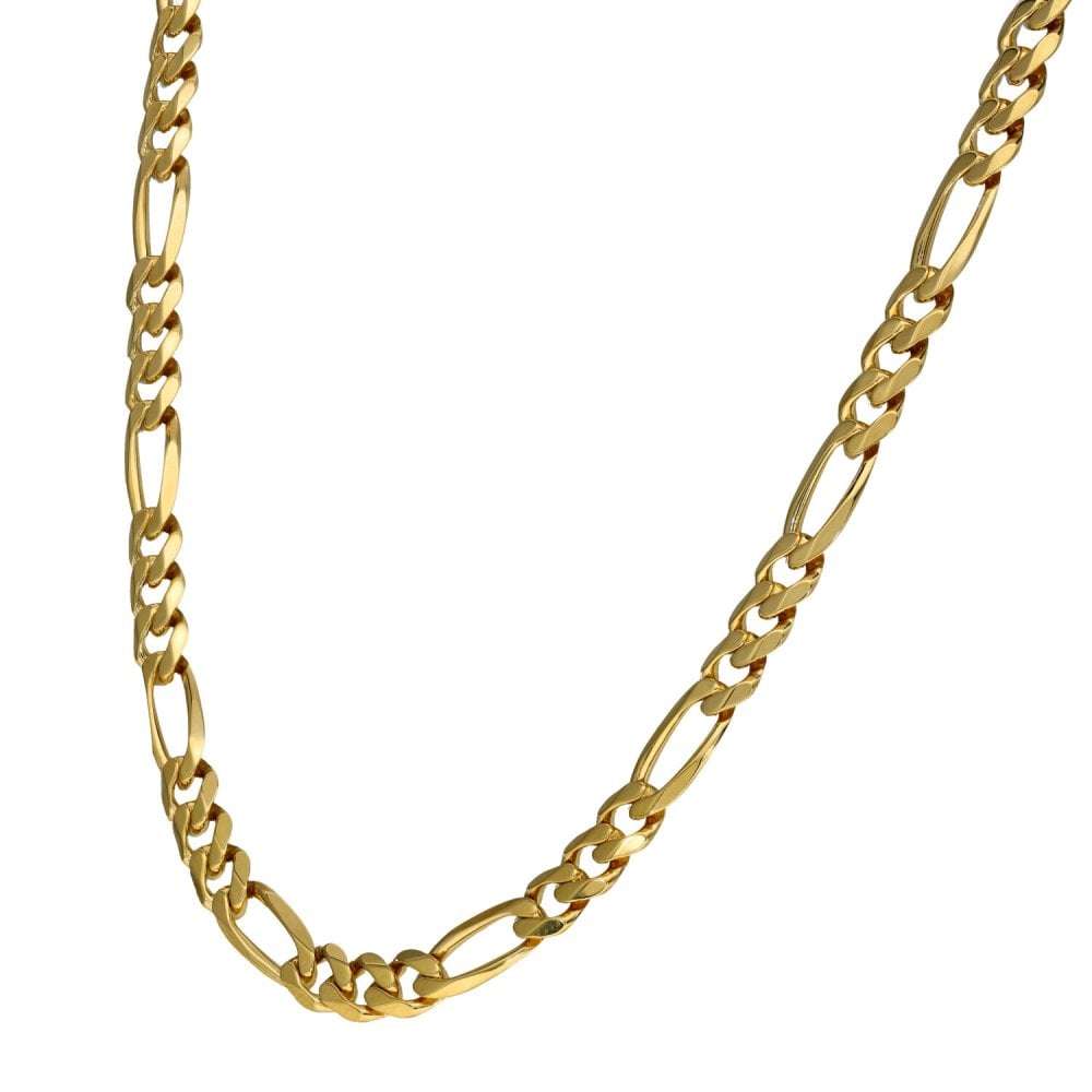 9ct Yellow Gold 20" Figaro Chain - 19.7g
