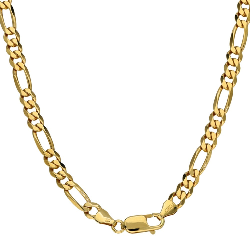 9ct Yellow Gold 20" Figaro Chain - 19.7g