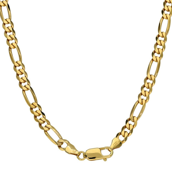 9ct Yellow Gold 20" Figaro Chain - 19.7g