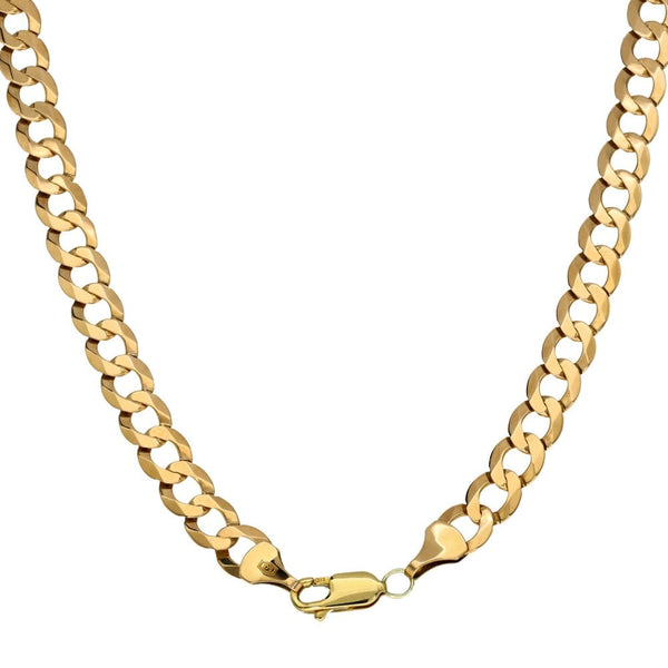 9ct Yellow Gold 21" D-Cut Curb Chain - 14.4g