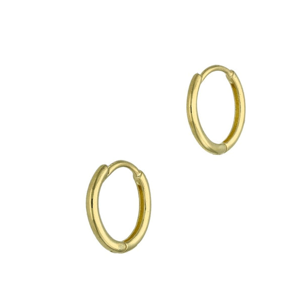 9ct Yellow Gold Small Huggie Hoop Earrings