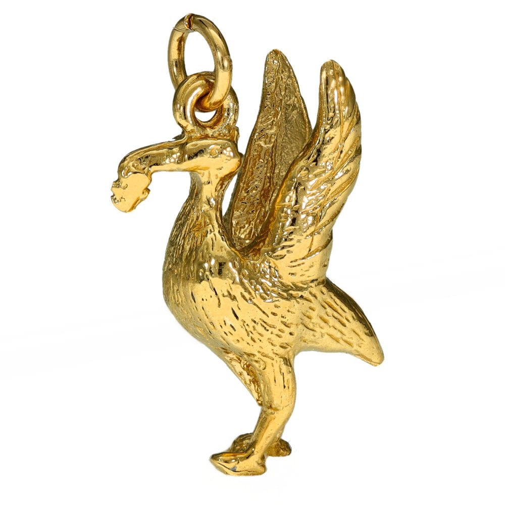 9ct Yellow Gold Liverbird Charm - 3.8g