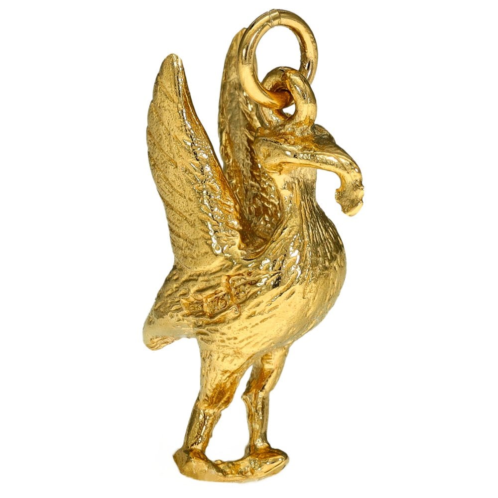9ct Yellow Gold Liverbird Charm - 3.8g