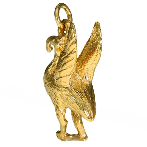 9ct Yellow Gold Liverbird Charm - 3.8g