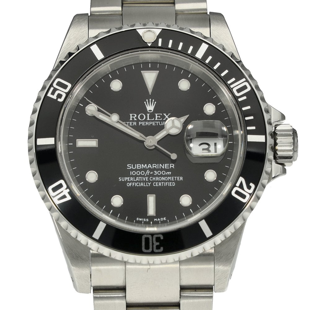 Submariner 16610 - Mens Watch - Black Dial - 40mm - 2002
