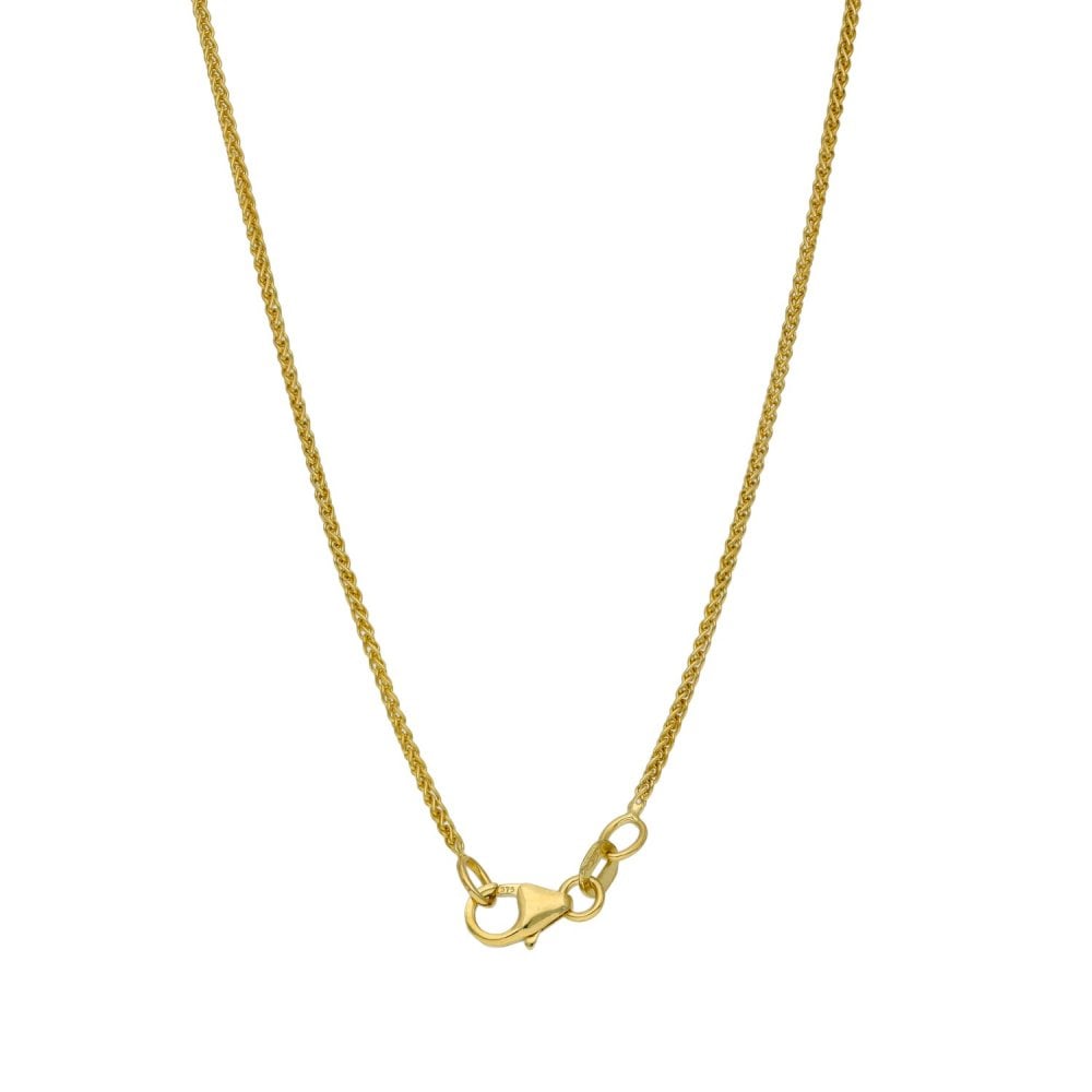 Ladies 9ct Yellow Gold Circles Pendant & 16" Chain - 4.1g