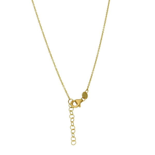 9ct Yellow Gold Hanging Disc Pendants & Necklace - 17 "