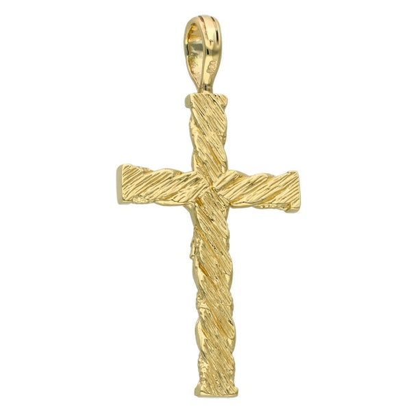 9ct Yellow Gold Crucifix Pendant - 6.3g