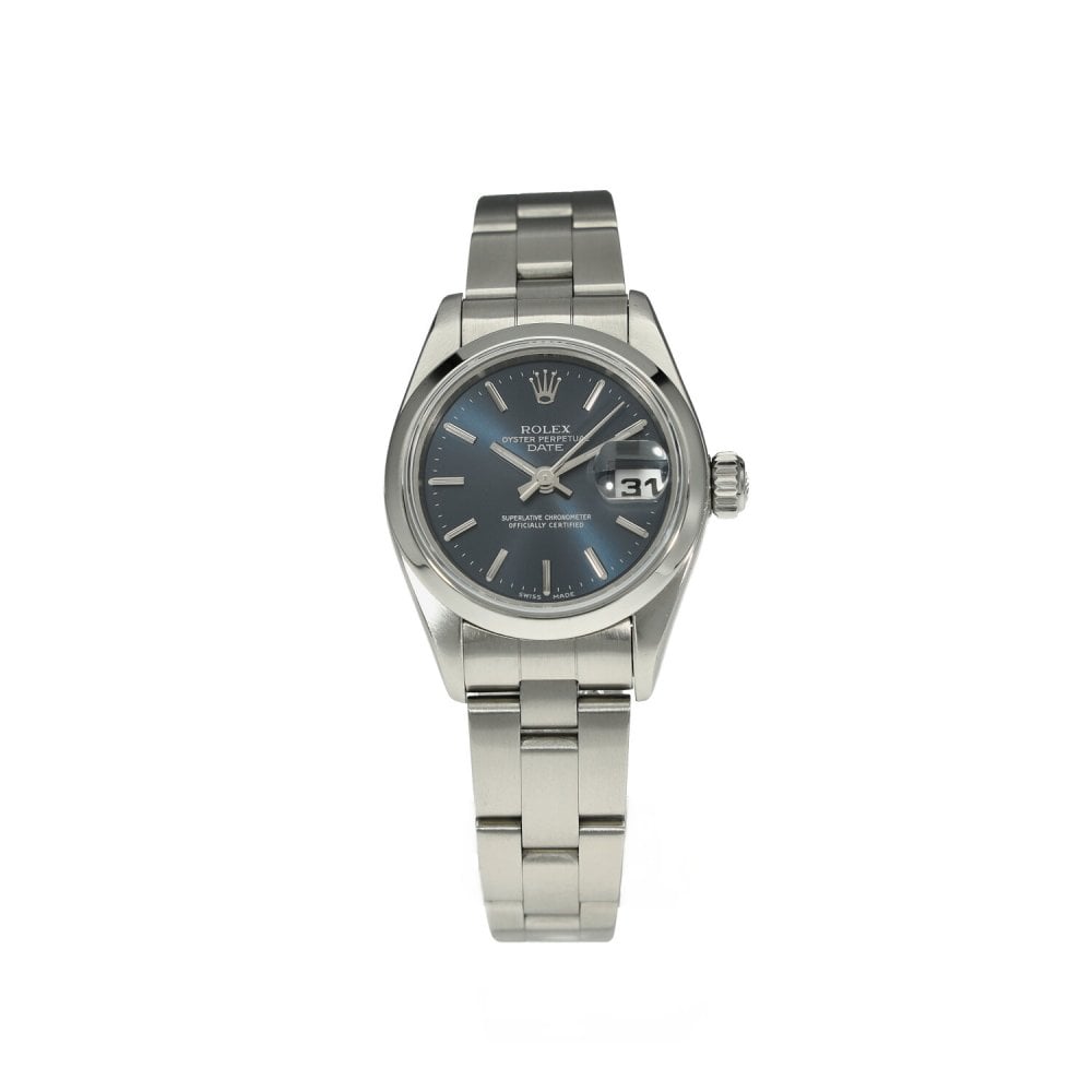 Oyster Perpetual Date 79160 - Ladies Watch - Blue Dial - 2000