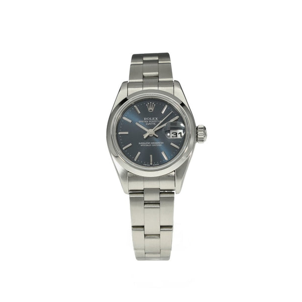 Oyster Perpetual Date 79160 - Ladies Watch - Blue Dial - 2000
