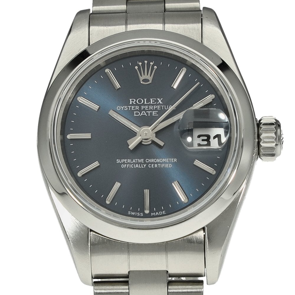 Oyster Perpetual Date 79160 - Ladies Watch - Blue Dial - 2000