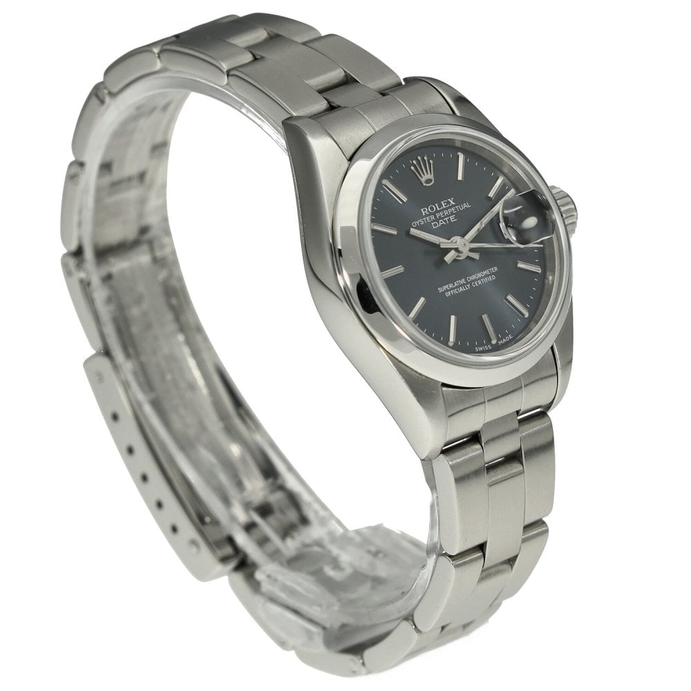 Oyster Perpetual Date 79160 - Ladies Watch - Blue Dial - 2000