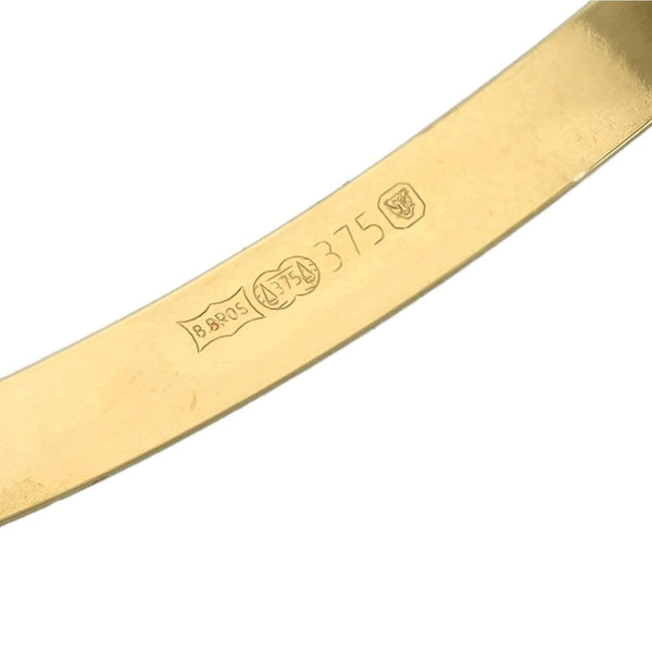 9ct Yellow Gold Maids Bangle - 3.2g