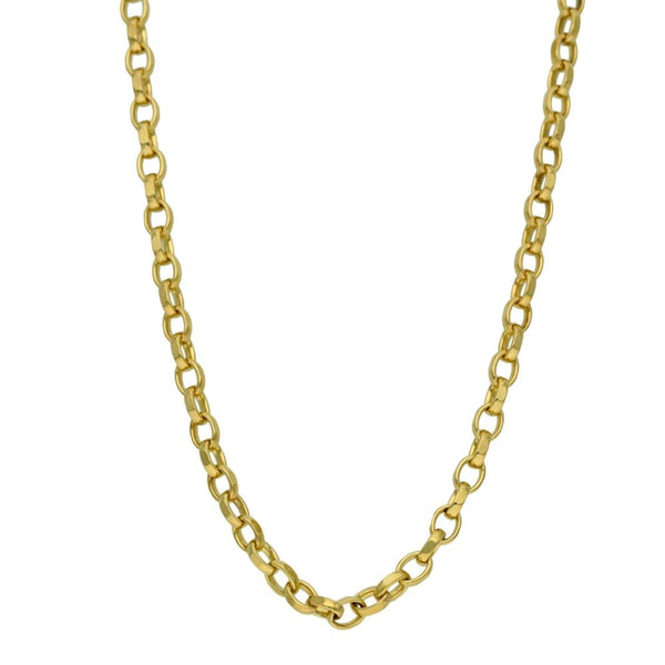 9ct Yellow Gold 24 inch Oval Belcher Chain - 21.3g
