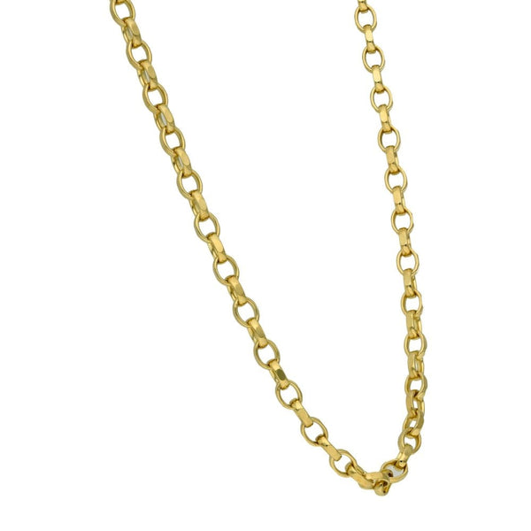 9ct Yellow Gold 24 inch Oval Belcher Chain - 21.3g