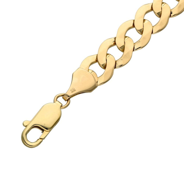 9ct Yellow Gold 8inch Curb Bracelet - 14.6g