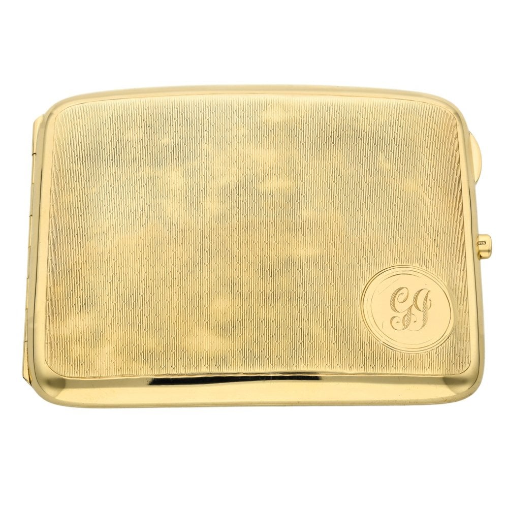 9ct Yellow Gold Cigarette Case - 111.6g