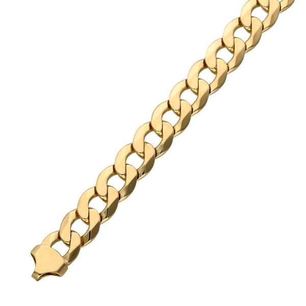 9ct Yellow Gold 9inch Curb Bracelet - 29.1g