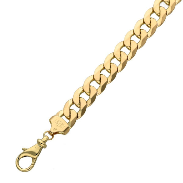 9ct Yellow Gold 9inch Curb Bracelet - 29.9g
