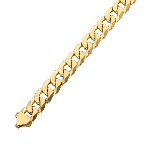 9ct Yellow Gold 9inch Curb Bracelet - 29.9g