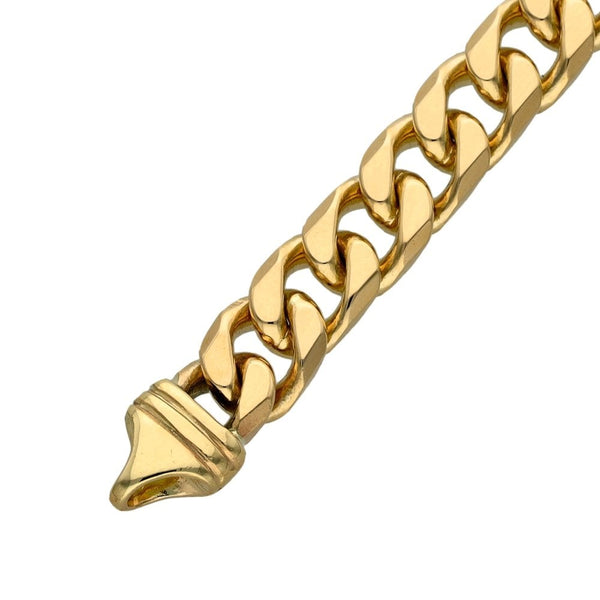 9ct Yellow Gold 7.5inch Curb Bracelet - 21.0g