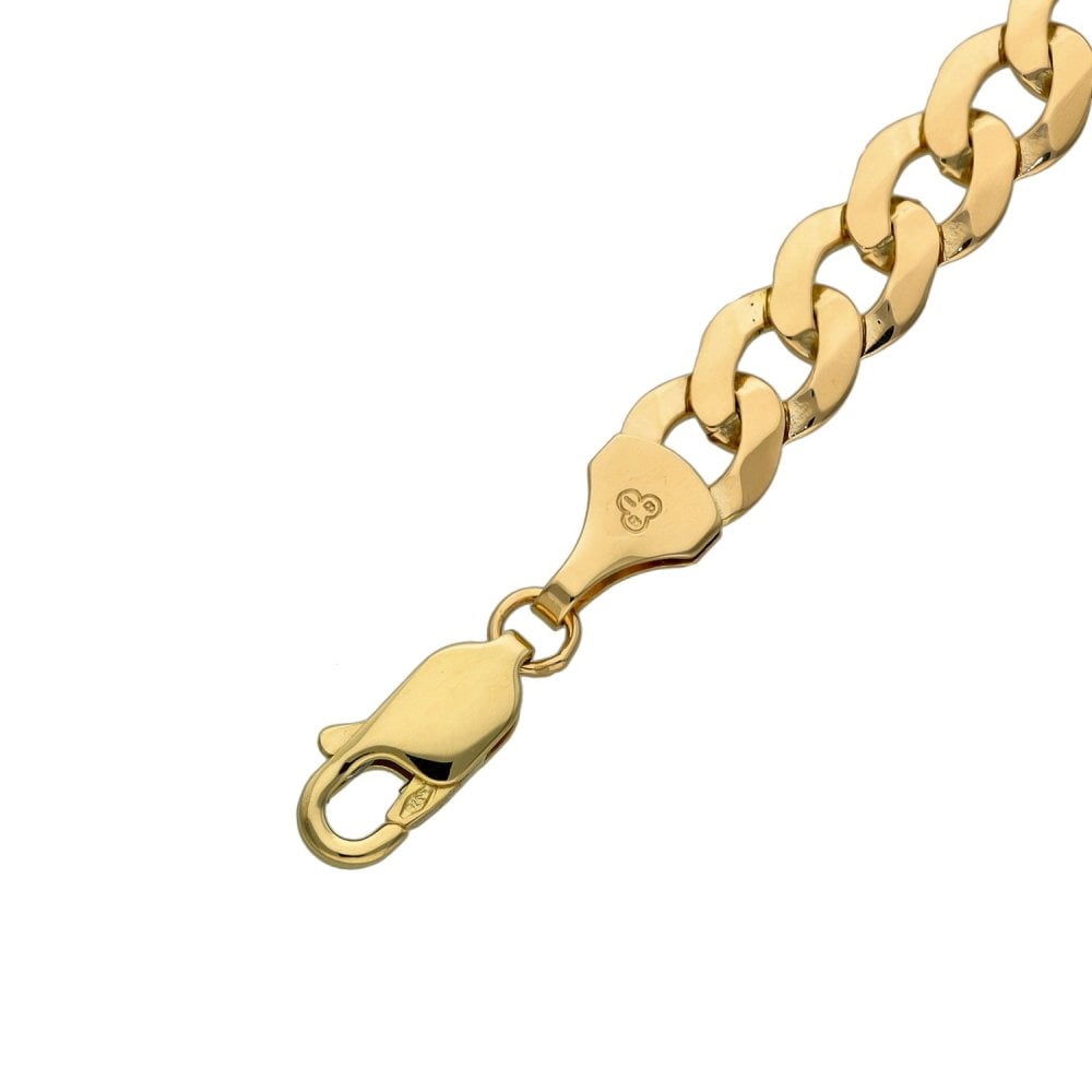 9ct Yellow Gold 8inch Curb Bracelet - 6.4g