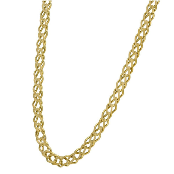 9ct Yellow Gold Double Link Curb Chain - 31" - 25.6g