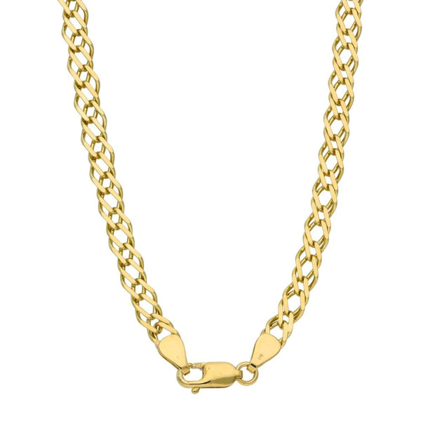 9ct Yellow Gold Double Link Curb Chain - 31" - 25.6g