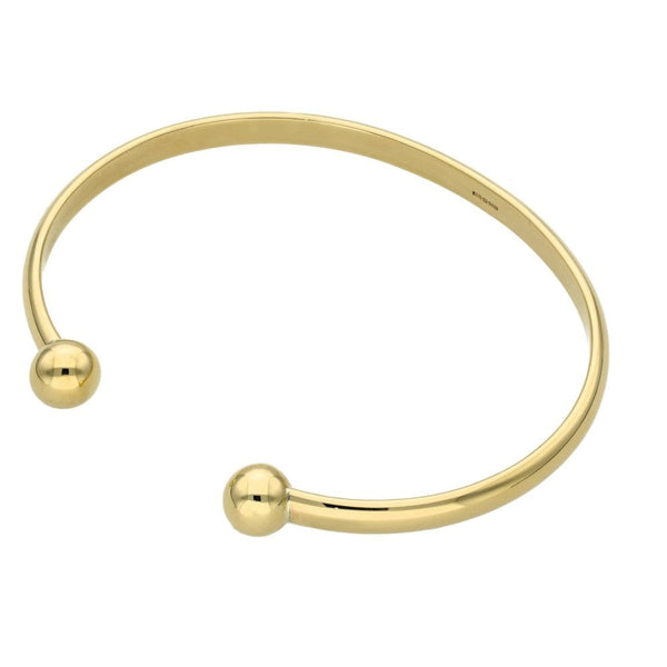 9ct Yellow Gold Torque Bangle - 15.9g