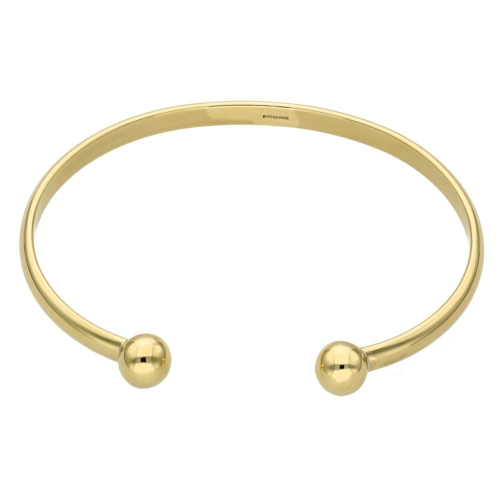9ct Yellow Gold Torque Bangle - 15.9g