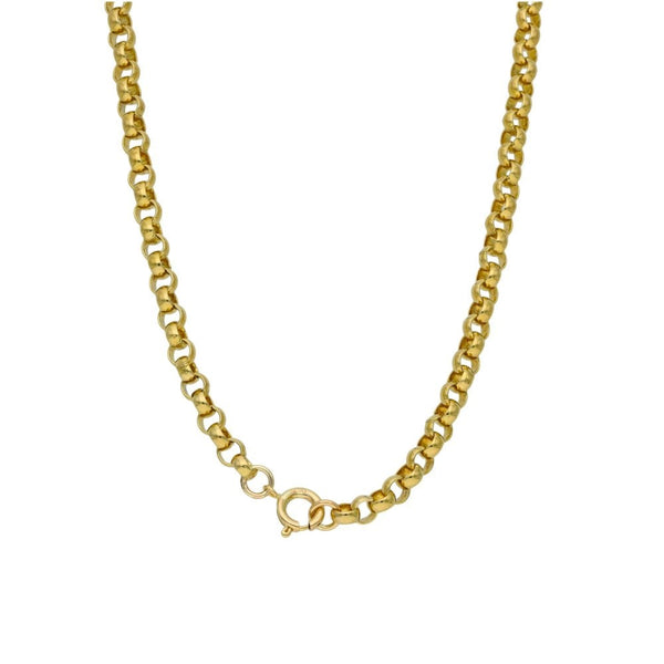 9ct Yellow Gold Round Belcher Chain - 18" - 20.0g