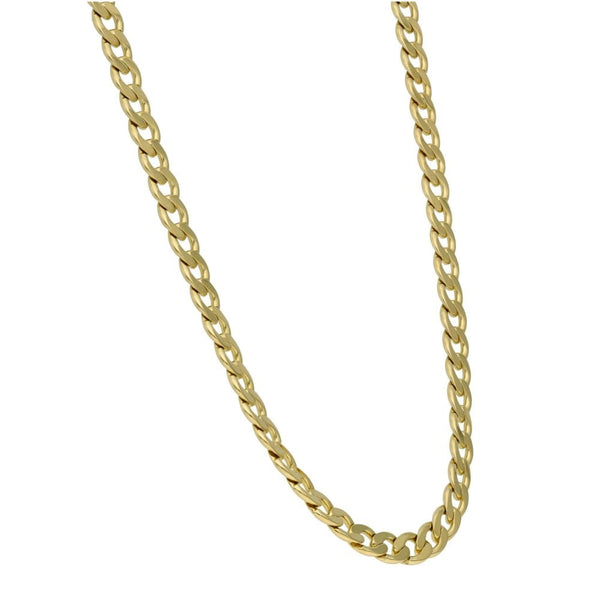 9ct Yellow Gold 22" Flat Curb Chain - 27.1g