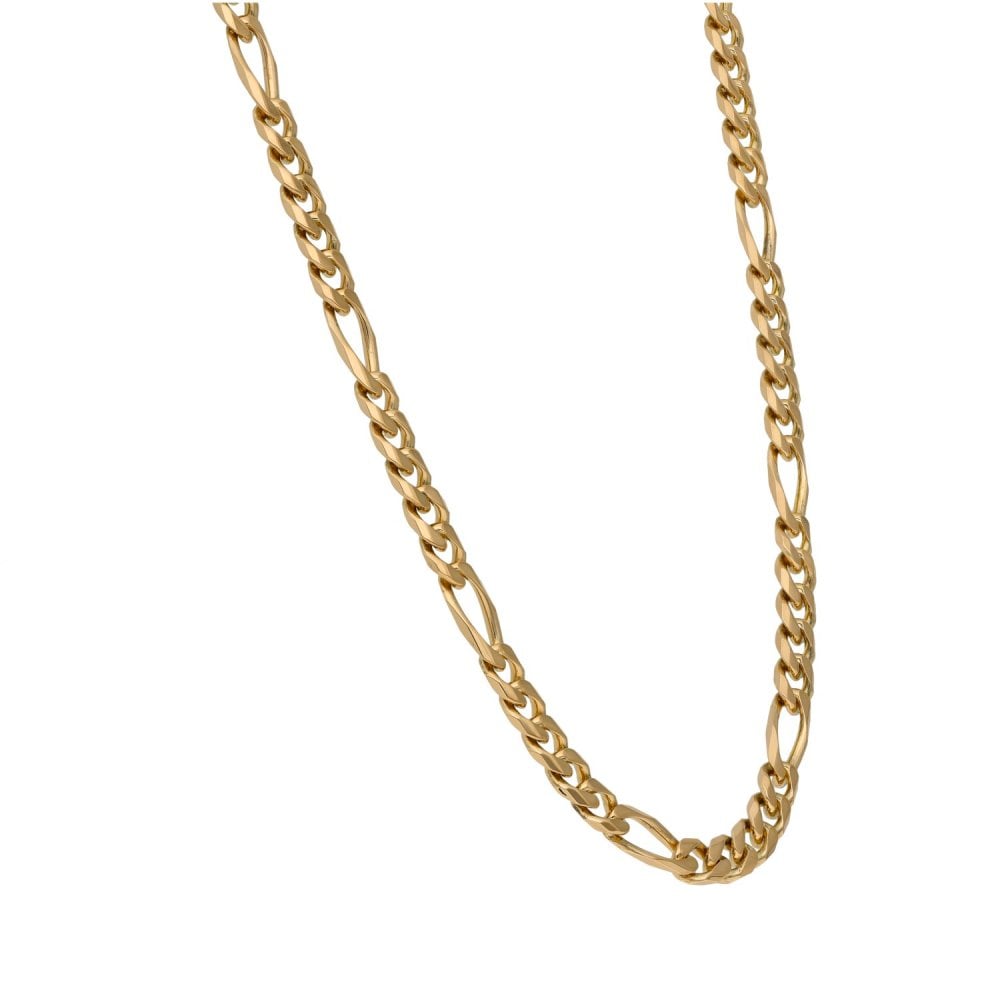9ct Yellow Gold 21" Figaro Chain - 21.2g