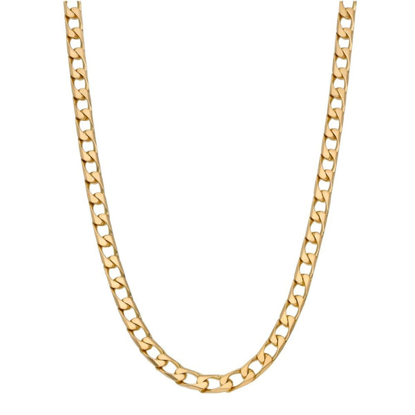 9ct Yellow Gold 21" Flat Curb Chain - 20.1g