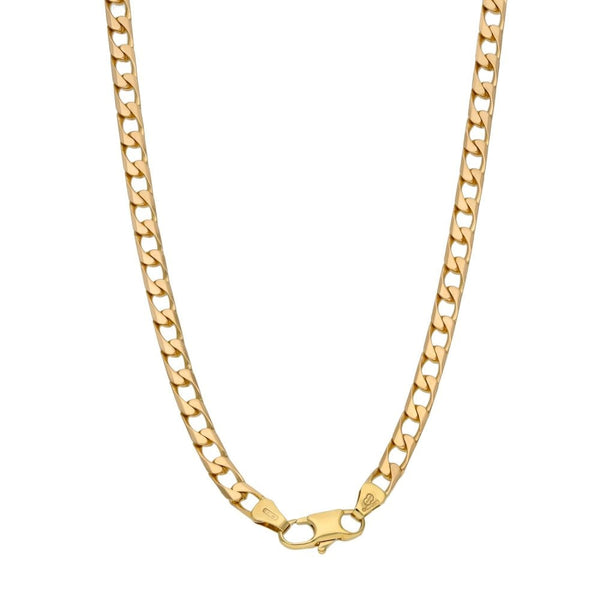 9ct Yellow Gold 21" Flat Curb Chain - 20.1g