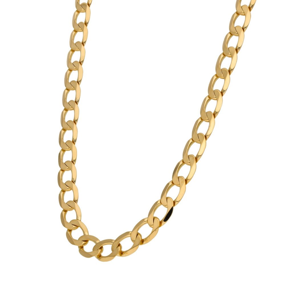 9ct Yellow Gold 21" Curb Chain - 30.4g