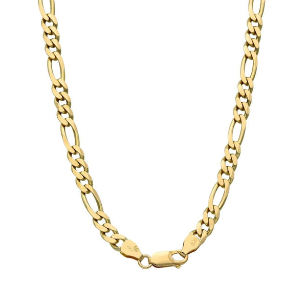 9ct Yellow Gold 22" Figaro Chain - 23.1g