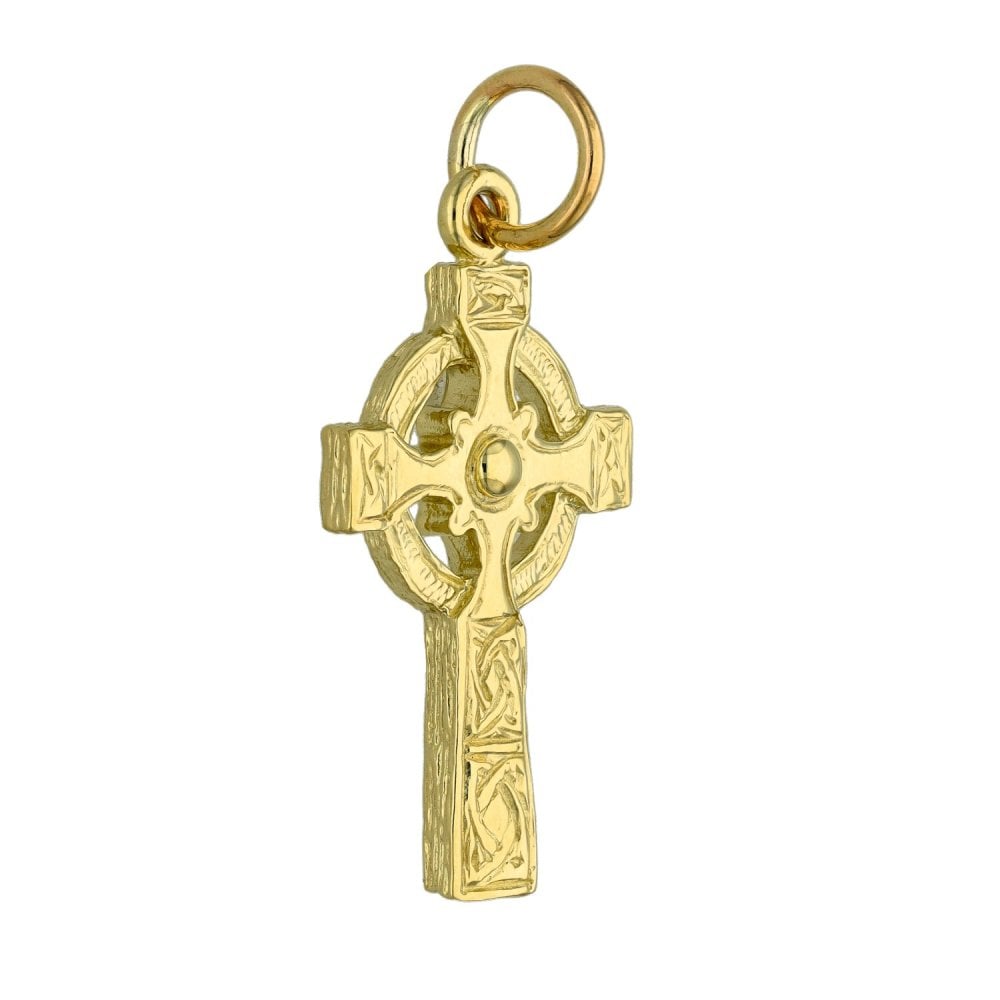 9ct Yellow Gold Celtic Cross - 2.5g