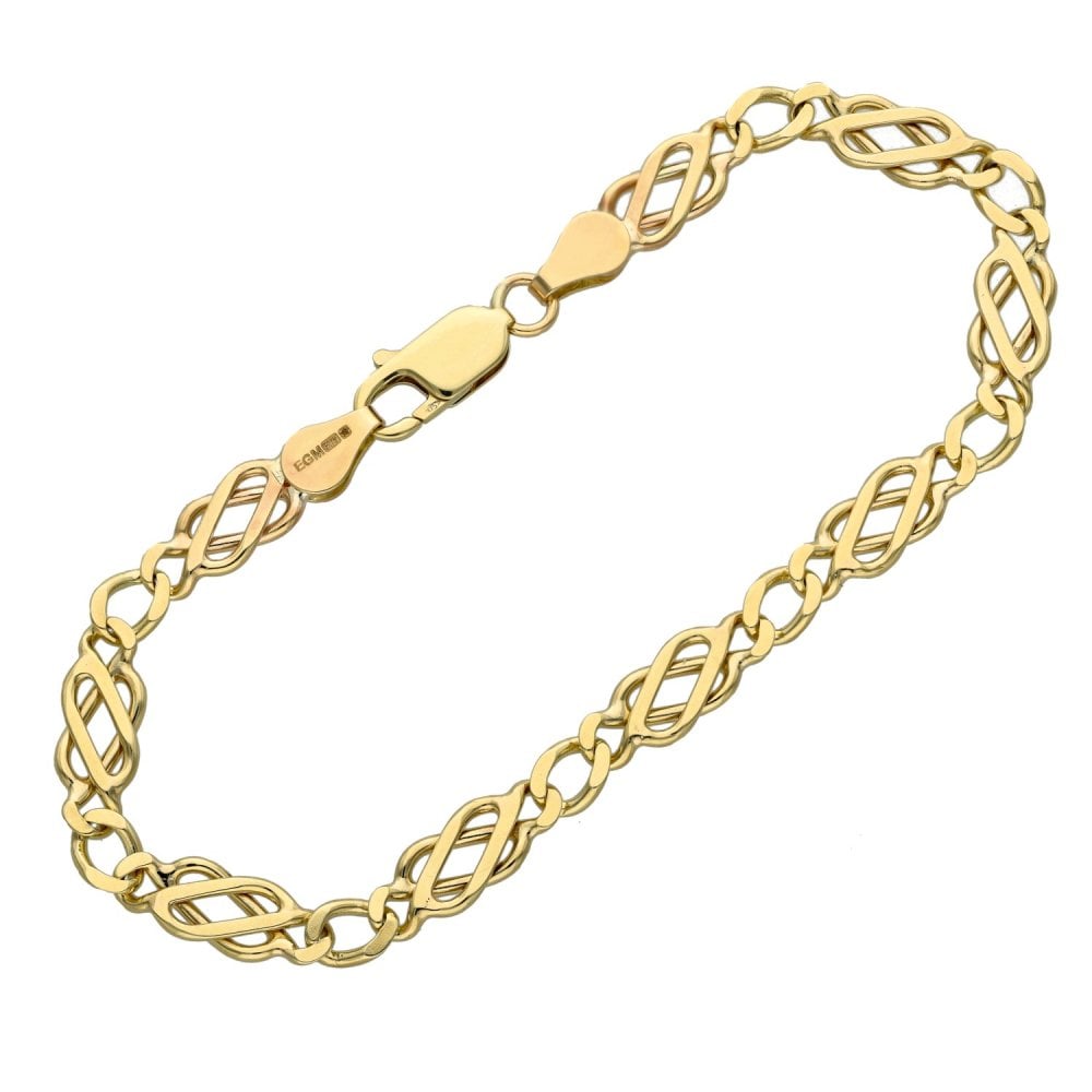 Ladies 9ct Yellow Gold 7.5" Celtic Bracelet - 8.0g