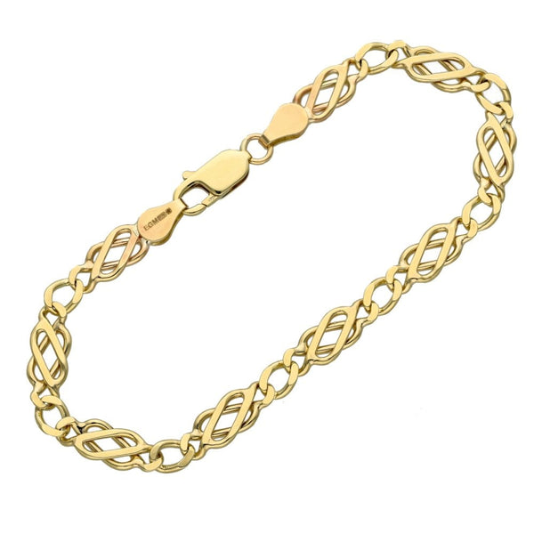 Ladies 9ct Yellow Gold 7.5" Celtic Bracelet - 8.0g