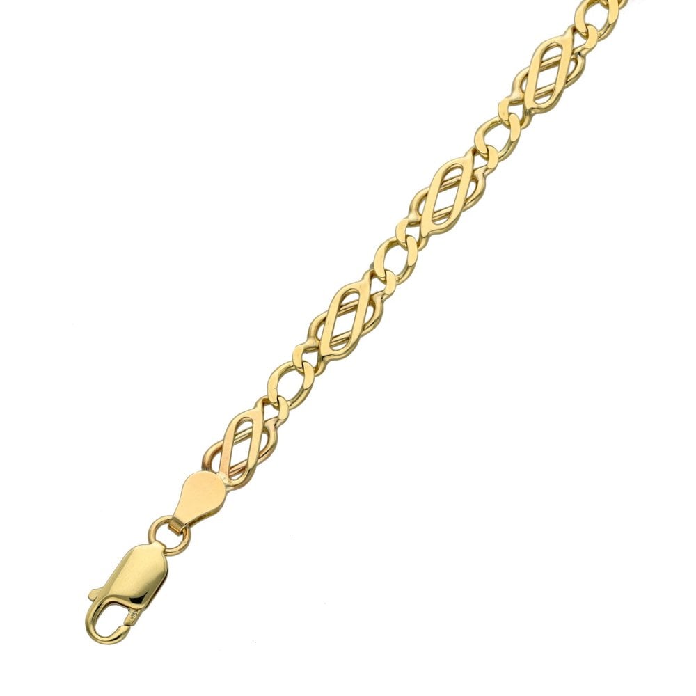 Ladies 9ct Yellow Gold 7.5" Celtic Bracelet - 8.0g
